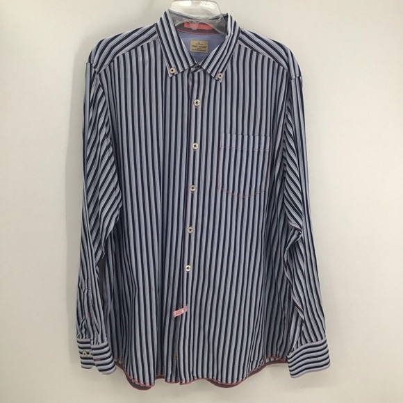 Tommy Bahama Jeans Long Sleeve Crafted Modern Fit Button Down Shirt Size Large - Picture 1 of 11